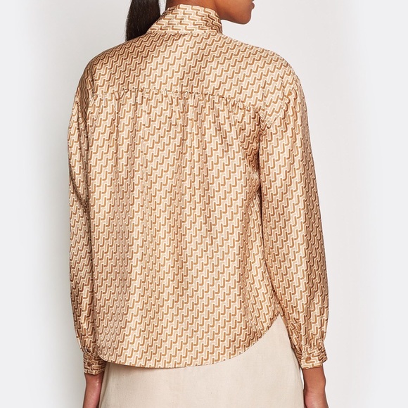 NWT Joie Silk Tie Neck Blouse in XS - Picture 2 of 2